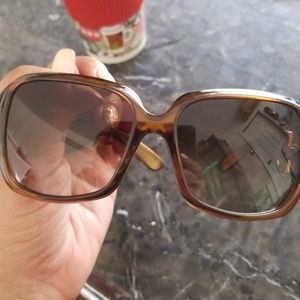 Gucci glasses brown with gold
